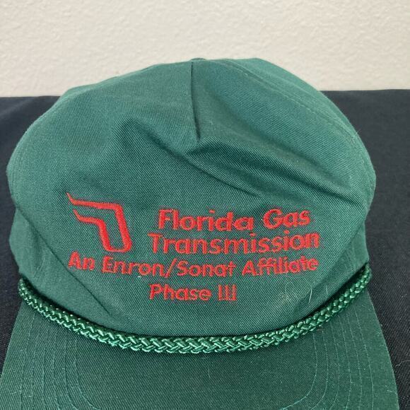 Vintage Florida Gas Transmission Trucker‎ Snapback Hat Cap Mens Green - Picture 5 of 10